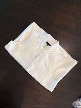 Brooks Brothers Fleece Vest – Size Medium – Cream/Ivory